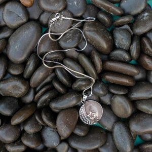 Sun with Silver Moon Pendant