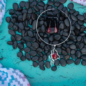 Red Jasper Curvy Wave Set