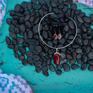 Red Jasper Oval Set