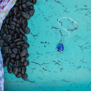 Lapis Tear Drop Pendant