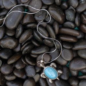 Large Moonstone Turtle Pendant